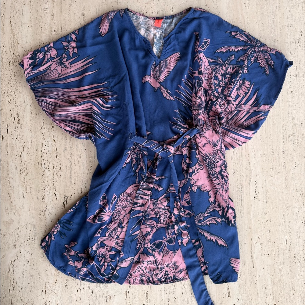 Maaji Blue and Pink Floral Coverup Size 8